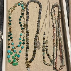 Set of 4 beaded Stella & dot necklaces